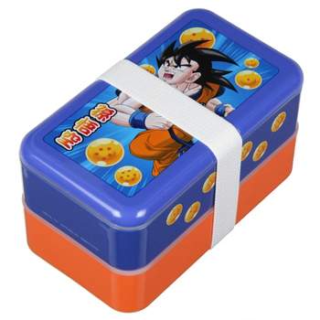Dragon Ball Z Orange and Blue Goku Single Portion Compartment Bento Lunch Box Multicoloured