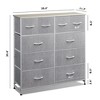 Fabric Dresser 10 Drawers, Storage Tower with Fabric Bins - 4 of 4