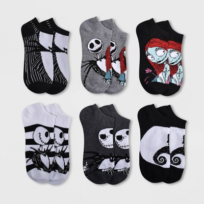 Women's Nightmare Before Christmas 6pk Low Cut Socks - Assorted Colors 4-10