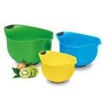Cuisinart Set of 3 Soft-Grip Yellow/Green/Blue Mixing Bowls