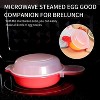 Itopfox Microwave Egg Cooker Set of 2, Fast 1-Minute Egg Maker for Omelets, Sandwiches, and More, Non-Stick & Dishwasher Safe - 4 of 4
