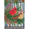 Briarwood Lane Winter Birch Tree Cardinals House Flag 28" x 40" B - 3 of 4