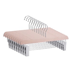 REGALWOVEN Durable Space Saving With Pinch Clips Clothes Hangers 10 Pcs - 1 of 4