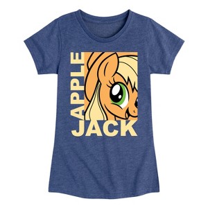 Girls' - My Little Pony - Apple Jack Fitted Short Sleeve Graphic T-Shirt - 1 of 4