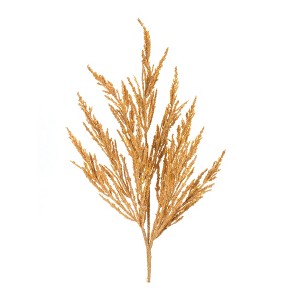 Faux Gold Autumn Spray – 24.5"H – Set of 6 – Perfect for Vases or Garland Arrangements - 1 of 3