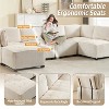 MOONMISS Modular 6- Seat  Sectional Sofa U Shaped Modular Couch with Reversible Chaise Modular Sofa Sectional Couch for Living Room - 3 of 4