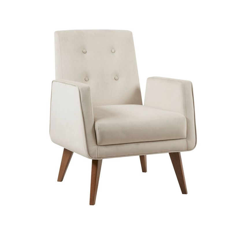 Lacey Upholstered Button Tufted Accent Chair Beige - Ink+Ivy, 3 of 9