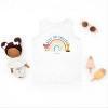The Juniper Shop Mini Smiley Keep On Smiling Rainbow Toddler Tank - 3 of 4
