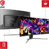 MSI MAG 341CQPX QD-OLED 34" Class UW-QHD Curved Screen Gaming OLED Monitor - Metallic Black - 3 of 4