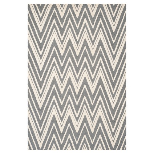 Burton Textured Area Rug - Dark Gray/Ivory (8'x10') - Safavieh