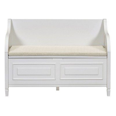 NicBex Modern 41.9" Storage Bench with High Back for Living Room and Entryway