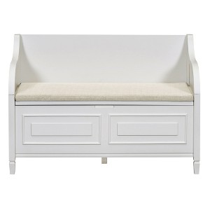 NicBex Modern 41.9" Storage Bench with High Back for Living Room and Entryway - 1 of 4
