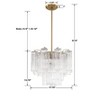Crystorama Lighting Addis 4 - Light Chandelier in  Aged Brass - 4 of 4