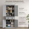 72.5" Kitchen Cabinet, Pantry Storage Cabinet with Doors and Shelves, Freestanding Food Pantry Cabinet - 4 of 4