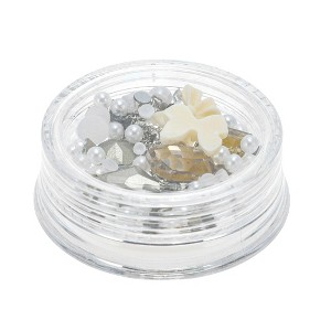 Unique Bargains Women's Fashion Rhinestone Nail Supplies Assorted Color 1 Set - 1 of 4