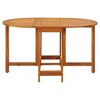 vidaXL Dining Table Natural Wood Solid Acacia wood Medium - 4 of 4