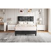 Upholstered Bed Frame with Adjustable Headboard - Sturdy Wood Slat Support, Noise Free, No Box Spring Needed - 3 of 4