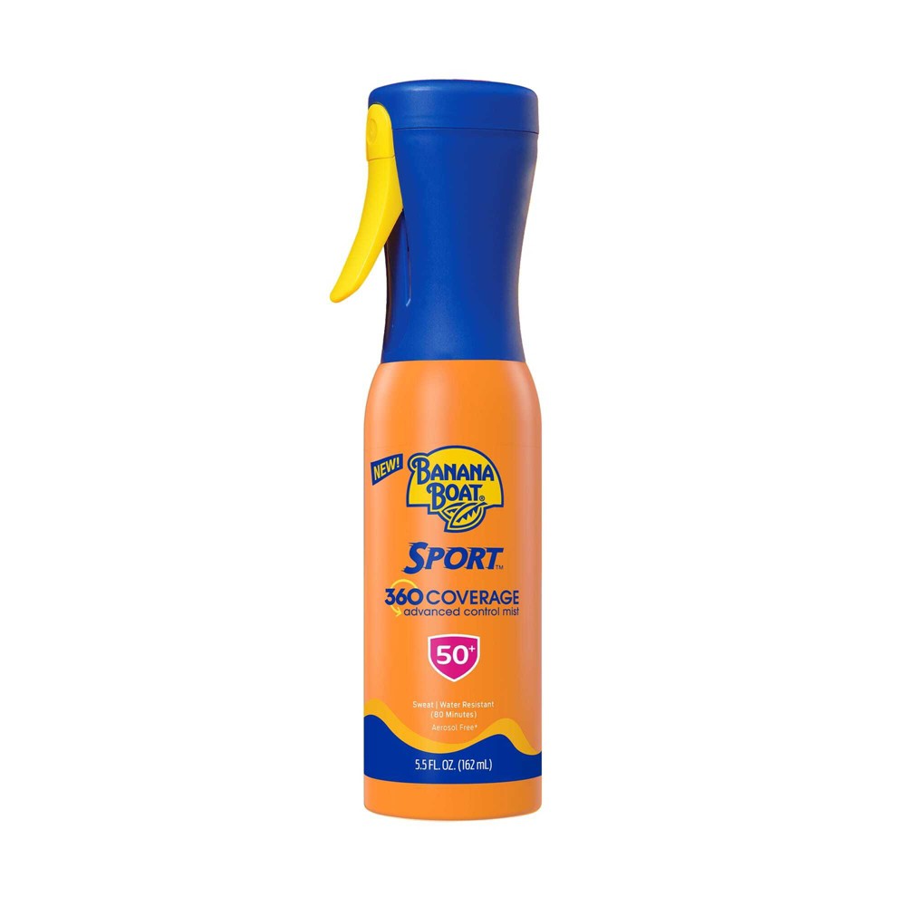 Photos - Sun Skin Care Banana Boat Sport 360 Coverage Advanced Control Mist Sunscreen Sprayer - S