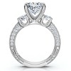 Pompeii3 Certified 2.70Ct Princess Cut Diamond Engagement Ring 14k Gold or Pt Lab Created - 2 of 4