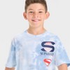 Boys' Super-Man Americana Short Sleeve Graphic T-Shirt - Light Blue - 2 of 4