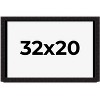 PosterPalooza | Modern Shadow Box 1" Depth Black Picture Frame - UV Acrylic, Backing Board, Hanging Hardware - 2 of 4