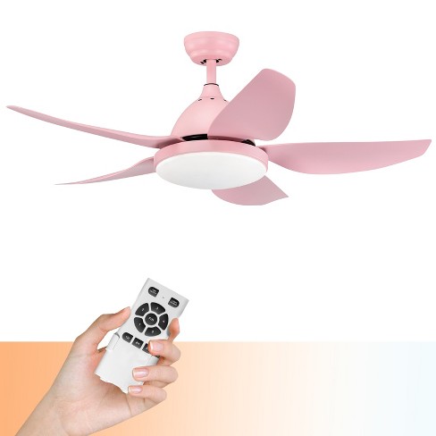 Costway 42” Ceiling Fan With Led Light And Remote Control Kids Fan ...