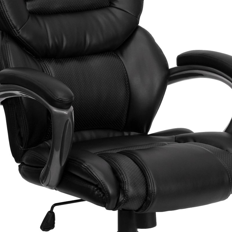 Emma and Oliver High Back Executive Swivel Ergonomic Office Chair with Accent Layered Seat/Back, 5 of 11