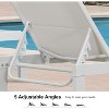 PURPLE LEAF Outdoor Chaise Lounge Set Adjustable Recliner with Side Table Aluminum Outdoor Lounger - 3 of 4