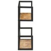 vidaXL Wall Shelf 31.5"x7.9"x23.6" Rough Mango Wood - 3 of 4