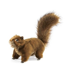 Folkmanis Puppets Mini Red Squirrel Finger Puppet 2735 - 1 of 2
