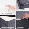 ROBOTIME Sofas Kids Couch Toddler Couch Kid Sofa, Washable Diy Sofa, Kids Couch Bed Fold Out for Playroom, Bedroom, Gray, 20"*39.4"*18" - 4 of 4
