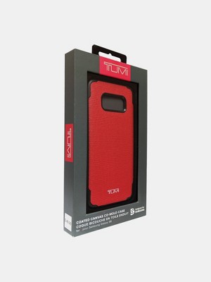 TUMI Coated Canvas Co-Mold Case for Galaxy S8 - Red/Black