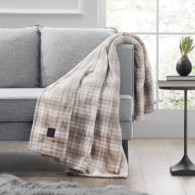 Queen Heated Blanket Gray - Brookstone : Target