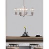Toltec Lighting Edge 4 - Light Chandelier in  Brushed Nickel - 2 of 3