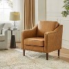 Bonita Transitional Vegan Leather Armchair with Removable Seat Cushion and  Nailhead Trims | ARTFUL LIVING DESIGN - 3 of 4
