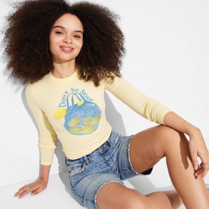 Women's Long Sleeve Graphic T-Shirt - Wild Fable™ - 1 of 4