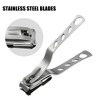 Unique Bargains Stainless Steel Nail Clipper Set for Nail Care Rotatable Silver Tone 2 Pcs - 3 of 4