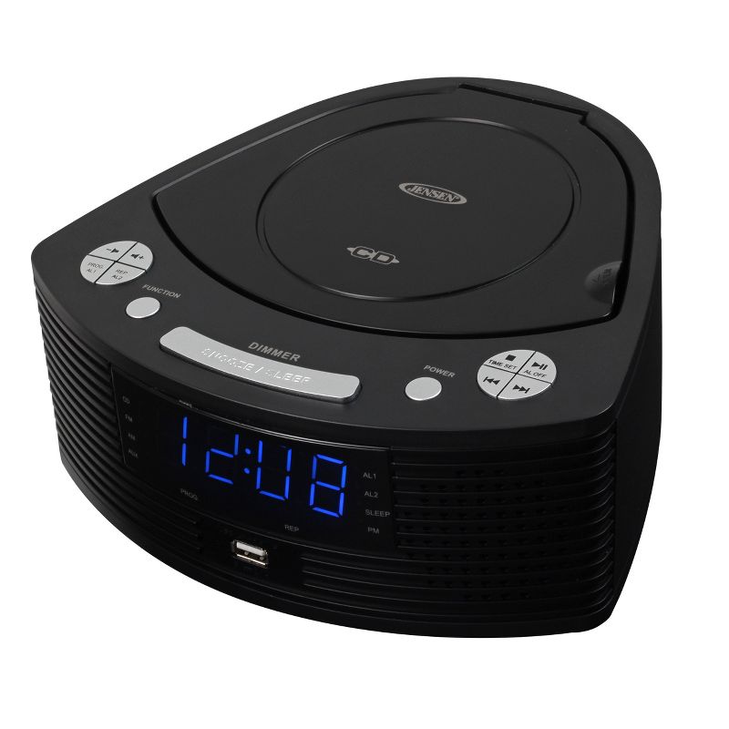 JENSEN JCR-390 Stereo CD Player with AM/FM Digital Dual Alarm Clock Radio, 5 of 7