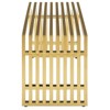 Modway Gridiron Medium Stainless Steel Bench Gold - 2 of 4
