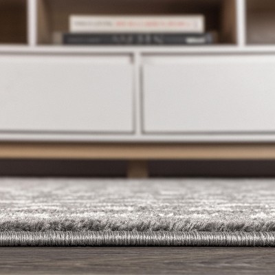 Modern Vintage-Inspired Moroccan Tribal Grey/Cream Runner Rug
