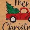 HomeRoots 17" X 29" Brown Red And Green Christmas Merry Christmas Outdoor Coir Door Mat - 4 of 4
