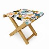 Marta Barragan Camarasa Botanical Brushstrokes Folding Stool - Deny Designs - 2 of 3