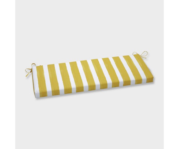 Nico Pineapple Outdoor Bench Cushion Yellow - Pillow Perfect