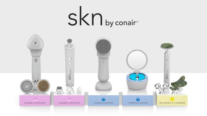 SKN by Conair CryoAdvanced&#160; Rechargeable Waterproof Silicone Cryo Therapy Facial Brush Cleansing System - 3pc, 2 of 16, play video