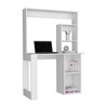 Vynxaria Desk Hutch Shelves Modern Design in Black/White for Stylish Home Offices Student Rooms - 2 of 4