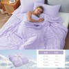 Cozy Bliss Seersucker Cooling Comforter – Lightweight Blanket Breathable & Soft Summer Bedding for Hot Sleepers - 2 of 4