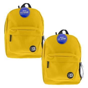 BAZIC Products® 17" Classic Backpack, Mustard, Pack of 2