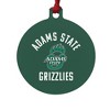 Adams State University Grizzlies Logo Aluminum Holiday Christmas Tree Ornament - 2 of 4