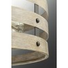 Progress Lighting Gulliver 4-Light Pendant, Galvanized, Open Design, Wood Grained Texture, Canopy Included - 3 of 4