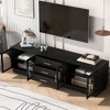 ORRD 68.9'' Modern TV Stand for 75" TVs, Entertainment Center with Adjustable Shelves, Media Console Cabinet for Living Room - 3 of 4